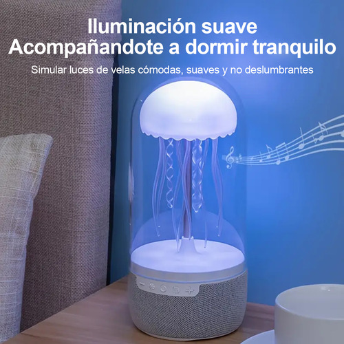Para Lámpara De Medusa De 7 Colores Con Altavoz Bluetooth