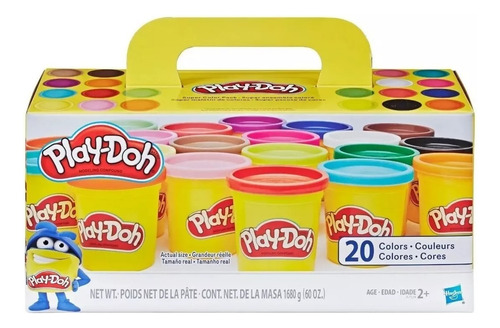 Masa Plastilina Play Doh 20 Botes Original No Toxico 1 Caja