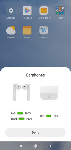 Auriculares in-ear inalámbricos Xiaomi Mi Earphones 2 Basic TWSEJ08WM blanco
