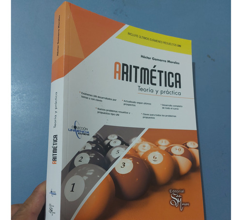 Libro Aritmetica Gamarra Colección Uniciencia Nivel Pre