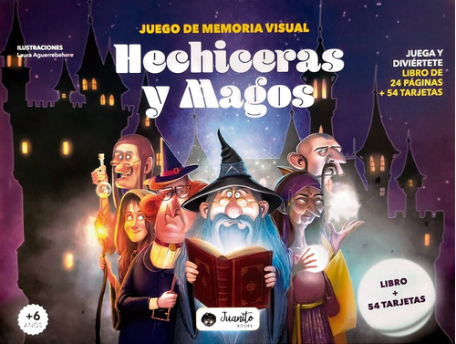 Col. Juego De Memoria Visual - Hechiceras Y Magos - Laura Ag