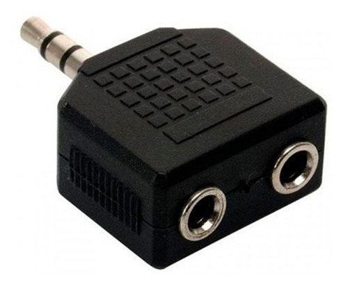 Ficha Adaptador 2 Jack 3.5 Estereo - Mini Plug 3.5 Estereo