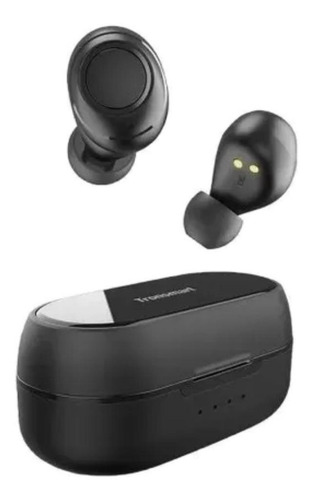 Imagen 3 de 7 de Audífono in-ear gamer inalámbrico Tronsmart Onyx Free negro con luz LED