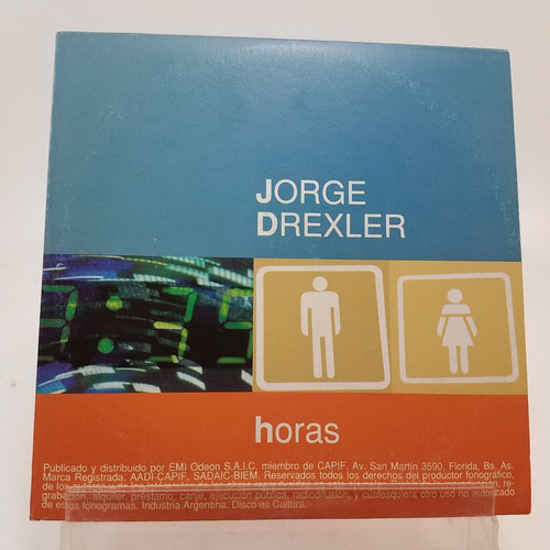 Jorge Drexler - Horas - Cd Single - Ex 