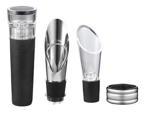 Imagen 3 de 8 de Abridor De Botellas De Vino Eléctrico Sacacorchos + Cortador