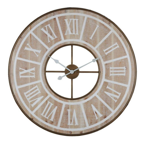 Reloj De Pared Mdf Aguja 82 Cm Ø X 4 Cm Espesor Romanos