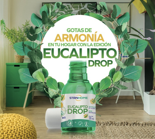 Stanhome 3 Pzas Eucalipto Drop Neutralizador De Olores 30 Ml