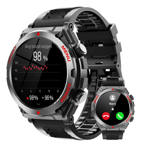 Reloj Inteligente Smartwatch, Pantalla Grande Hd Resistente