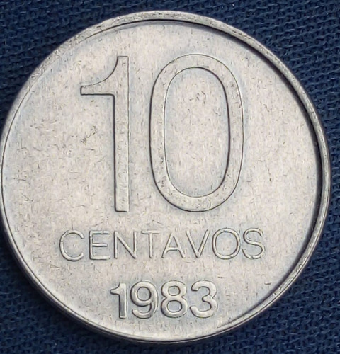 Argtentina 1983 10 Centavos Aluminio Frigio  Sin Circular