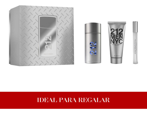 Carolina Herrera 212 Men Edt 100 Ml + Edt 10 Ml + After Shav