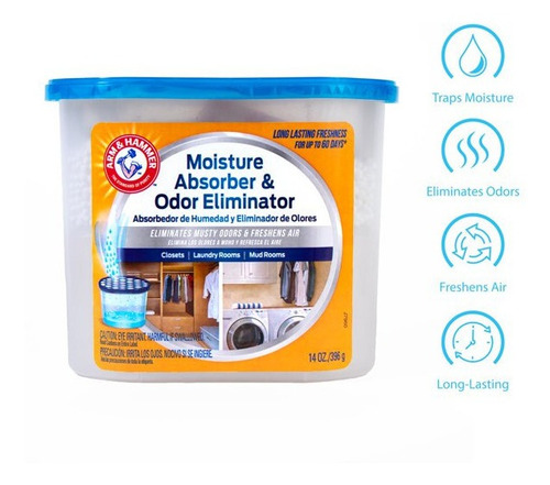 Arm & Hammer 2pzs Absorbedor De Humedad Elimina Olores *sk