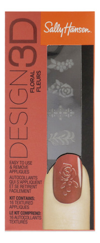 Pegatina De Uñas De Diseño 3d, Diseño Floral, De Sally Hanse