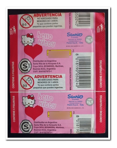 Hello Kitty I Life, Sobre Sellado Panini 2012 (Usado)