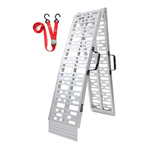 7.5'l Aluminum Ramp, 750lbs Capacity, Lightweight Motor...