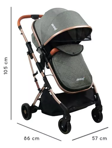 Cochecito Bebe Avanti Convertible En Moisés 3 En 1 Huevito