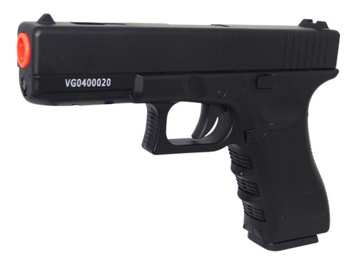 Imagem 5 de 8 de Pistola Airsoft Full Metal Spring Glock Gk-v20 6mm + 1000 Bb