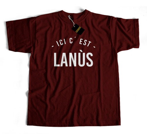 Remera  Aquí Está Lanús- Ici C Est  Lanus Futbol