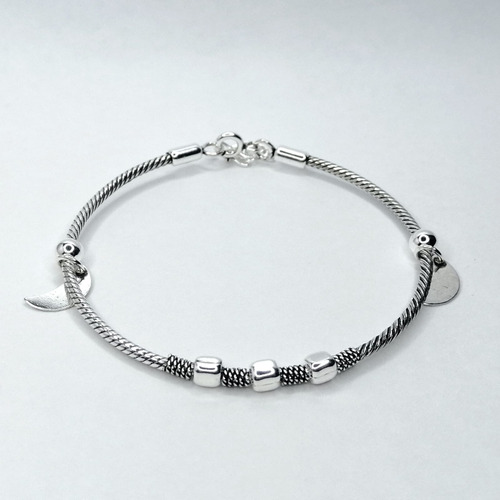 Pulsera Original De Plata Ley 925 Italiana Ajustable