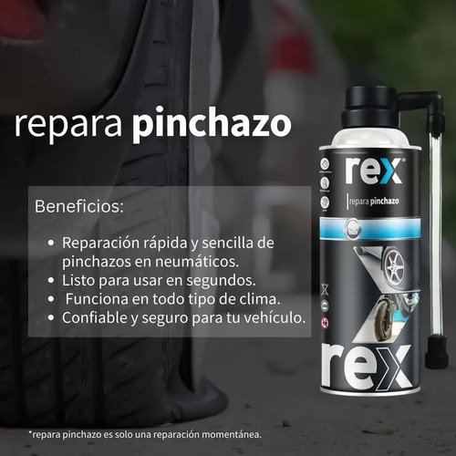 Repara Pinchazo Antipinchazo 450ml Rex 30012 Emergencia Sos