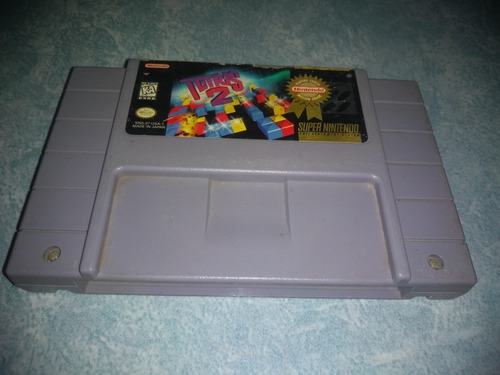 Super Nintendo Snes Video Juego Tetris 2 Original Fisico