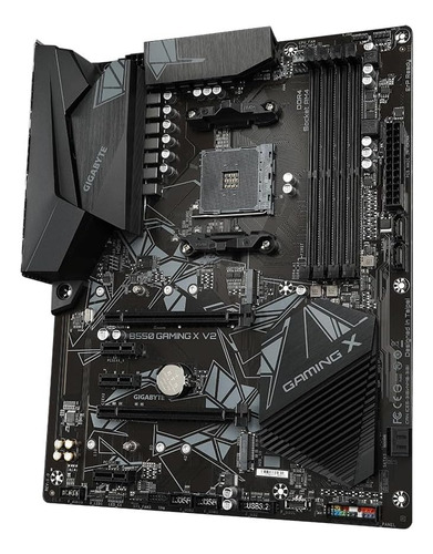 Placa Madre Gigabyte B550 Gaming X V2, Ddr4, Máx. 4400 Mhz