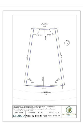 Imagen 4 de 4 de Lote En Venta Al Agua En San Sebastián Area 10.