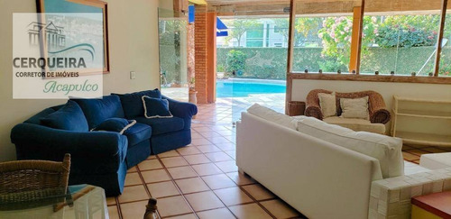 Casa Para Alugar, 380 M² Por R$ 6.000,00/mês - Acapulco - Guarujá/sp - Ca0543