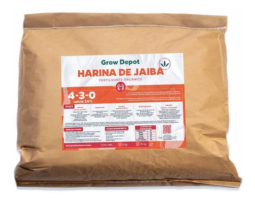 Harina De Jaiba 5 Kg Biofert C/quitina, 4-3-0 14 Ca
