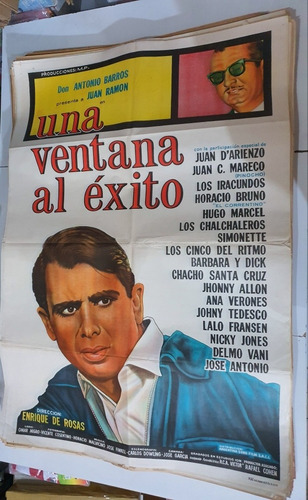Antiguo Afiche De Cine Original-una Ventana Al Exito- Sb