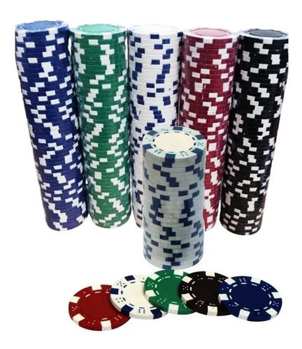 Fichas Poker Paquete 50 Casino Profesionales Metal