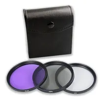 Comprar Set Kit 3 Filtros Lente Cámara 58 Mm Cpl ,uv, Fld