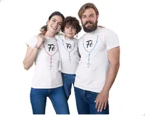 Comprar Kit 3 Camisetas Pai, Mãe E Filho Tshirt Babylook Promoção