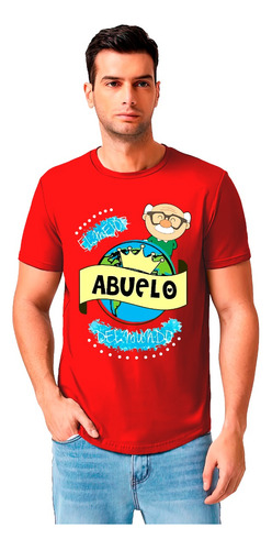 Polera Dia Del Padre El Mejor Abuelo Del Mundo Tata Regalo 1