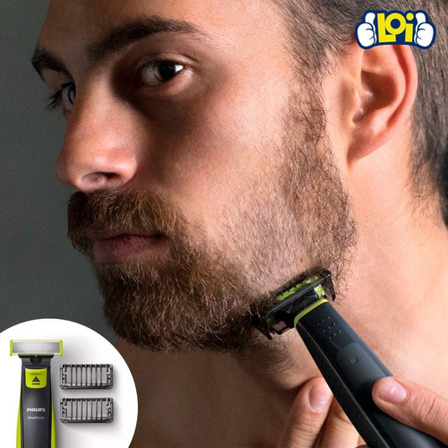 Afeitadora Philips OneBlade QP2521 verde lima y gris marengo 100V/240V