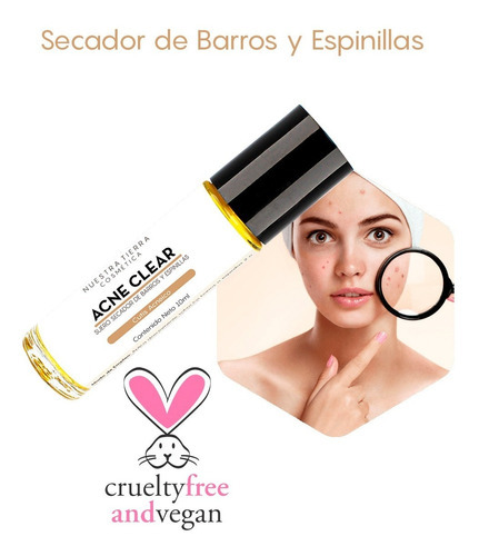 Imagen 2 de 3 de Suero Secador De Barros Y Espinillas Anti-acné Roll On Tipo De Piel Piel Grasa/acnéica