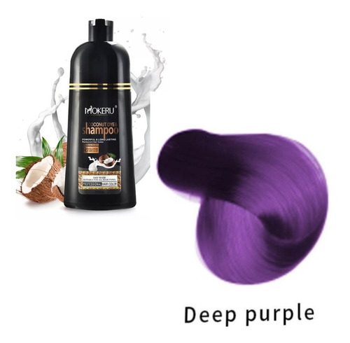 Novedoso Tinte De Cabello Color Deep Purple. Tipo Shampoo