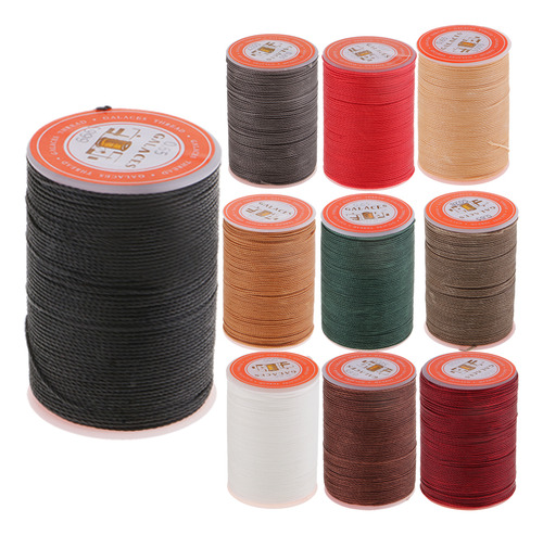 85 Metros De Material Cuero De Coser Encerado De Gris Oscuro