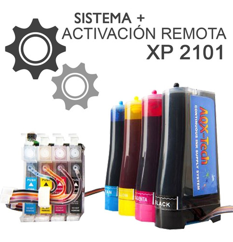 Sistema Para Impresora Epson Xp2101 400ml Activacion Remota 