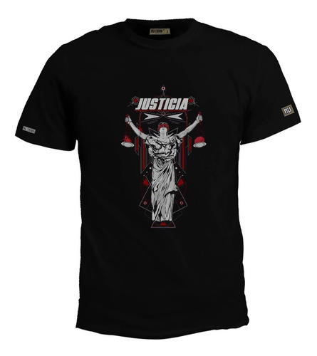 Camiseta Estampada Justicia Abogado Balanza Derecho Inp Bto 