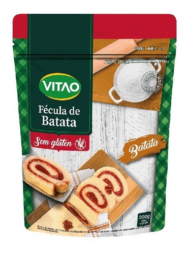 Fécula De Batata Sem Glúten Vitao Contendo 300 Gramas