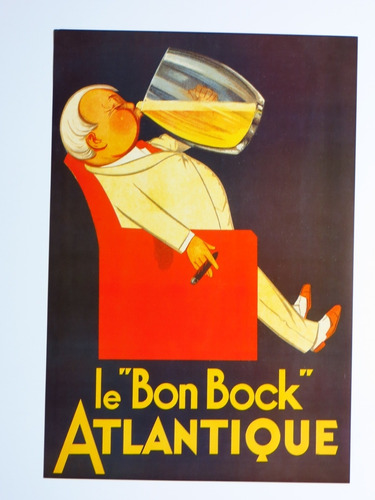 Poster Cerveza Le Bon Bock Atlantique 