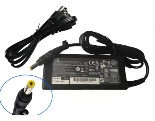 Cargador Hp Original Dv2000 Dv6 V3 Punta Amarilla 18.5v 3.5a