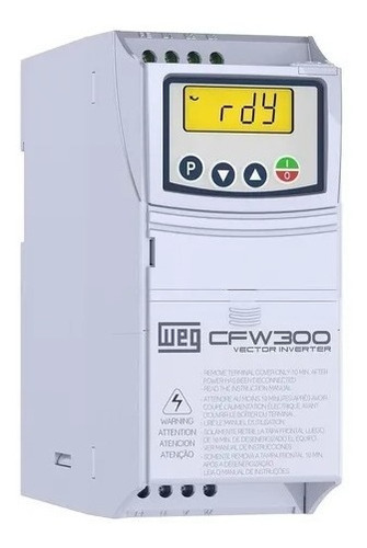 Inversor De Frequência Weg Cfw300 2cv 7,3a 220v Mono