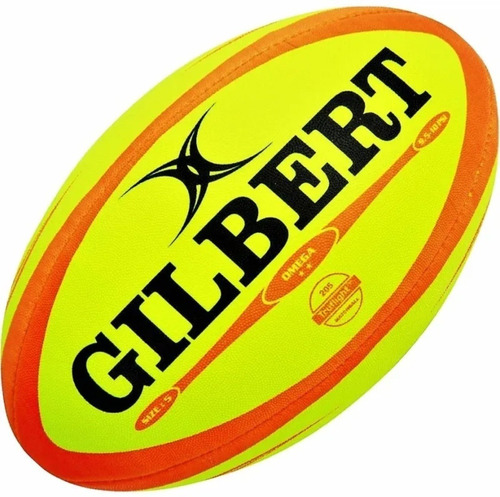 Pelota Rugby Gilbert Omega Fluo Oficial N°5 Juego Nocturno