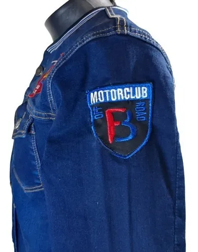 Chaqueta Beisbolera Jean Stretch Hombre Adulto.