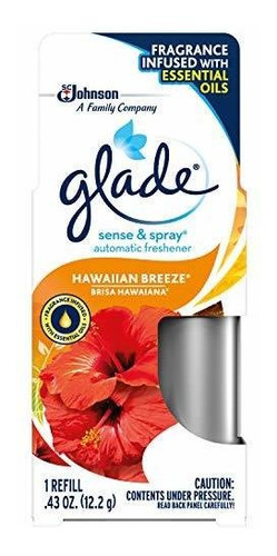 Recarga Glade Sense & Spray, Brisa Hawaiana, 0.43 Oz.