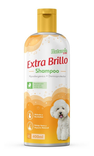 Shampoo Para Perro Extra Brillo 400ml, Naturale For Pets