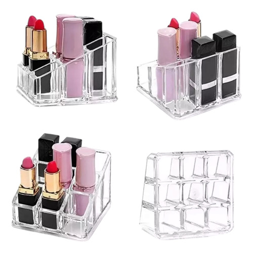 Organizador De Acrilico Para Maquillaje En Forma Cuadrada