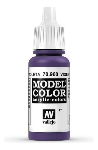 Vallejo Model Color 17ml Pintura Acrílica Color 47 Violeta 70.960