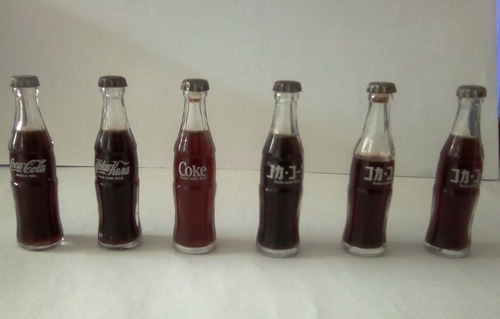 Mini Garrafas De Vidro Coca Cola Antigas E Caixas !!!